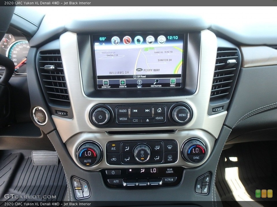 Jet Black Interior Controls for the 2020 GMC Yukon XL Denali 4WD #135028269