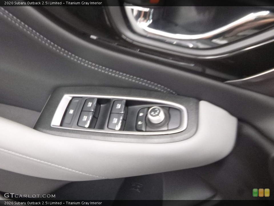Titanium Gray Interior Controls for the 2020 Subaru Outback 2.5i Limited #135030582