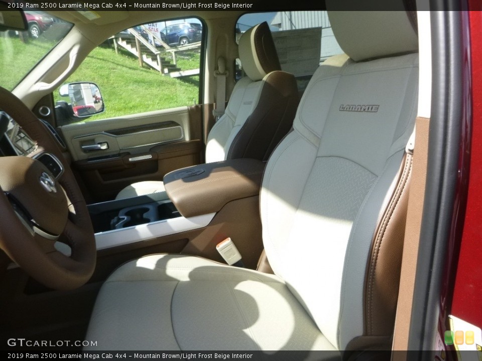 Mountain Brown/Light Frost Beige Interior Front Seat for the 2019 Ram 2500 Laramie Mega Cab 4x4 #135031581