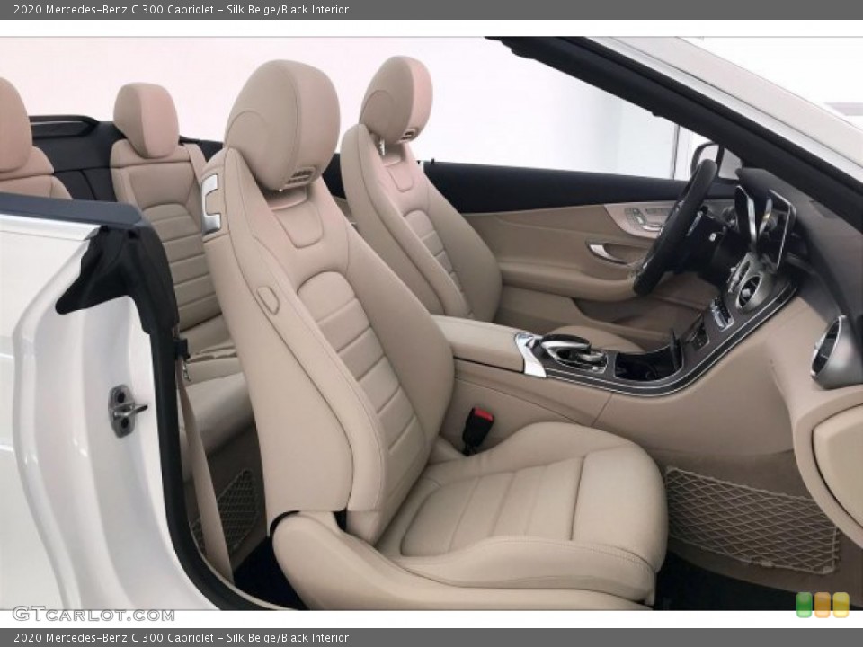 Silk Beige/Black Interior Photo for the 2020 Mercedes-Benz C 300 Cabriolet #135032001