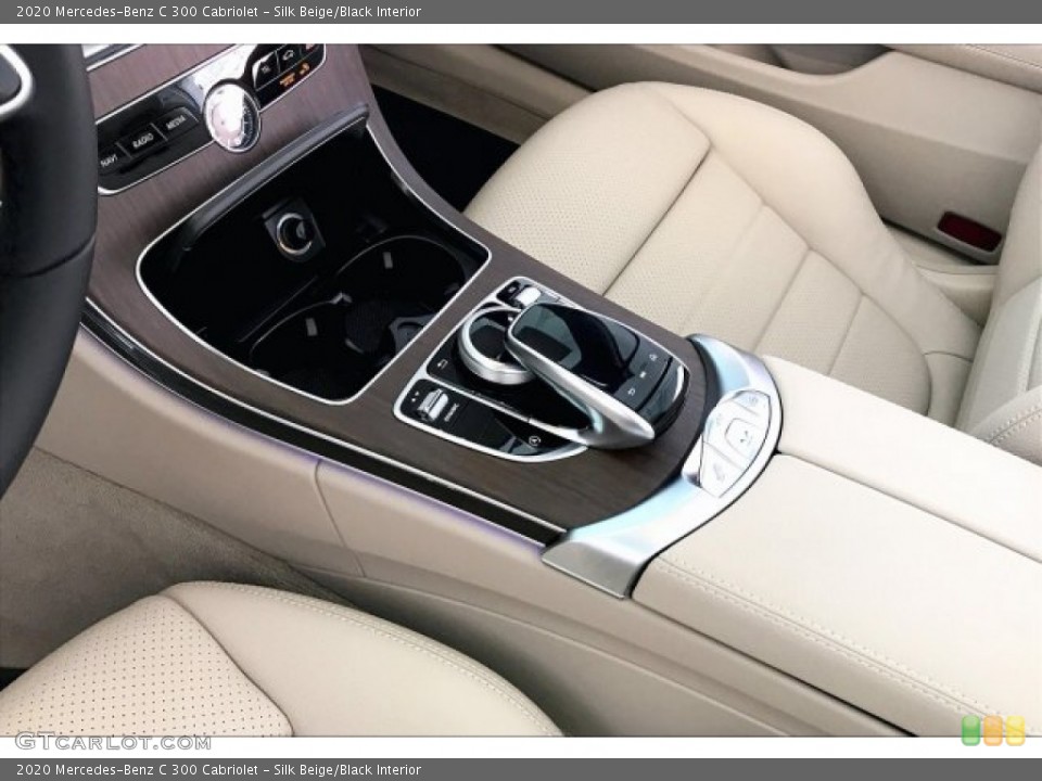 Silk Beige/Black Interior Controls for the 2020 Mercedes-Benz C 300 Cabriolet #135032013