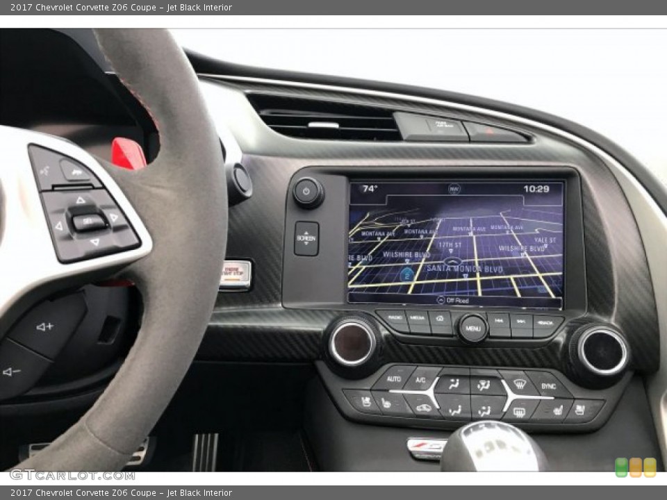 Jet Black Interior Navigation for the 2017 Chevrolet Corvette Z06 Coupe #135033485