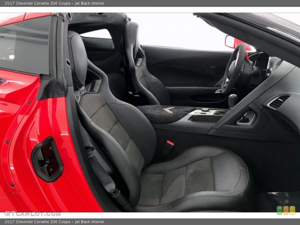 Jet Black Interior Front Seat for the 2017 Chevrolet Corvette Z06 Coupe #135033501