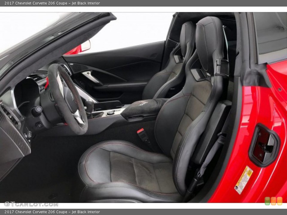 Jet Black Interior Front Seat for the 2017 Chevrolet Corvette Z06 Coupe #135033651