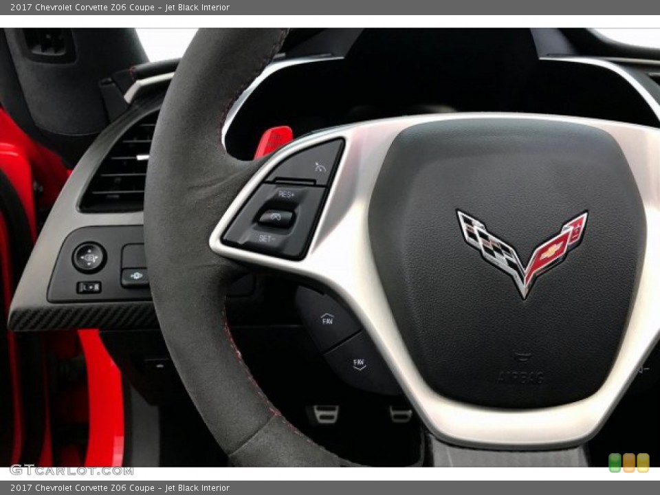 Jet Black Interior Steering Wheel for the 2017 Chevrolet Corvette Z06 Coupe #135033702