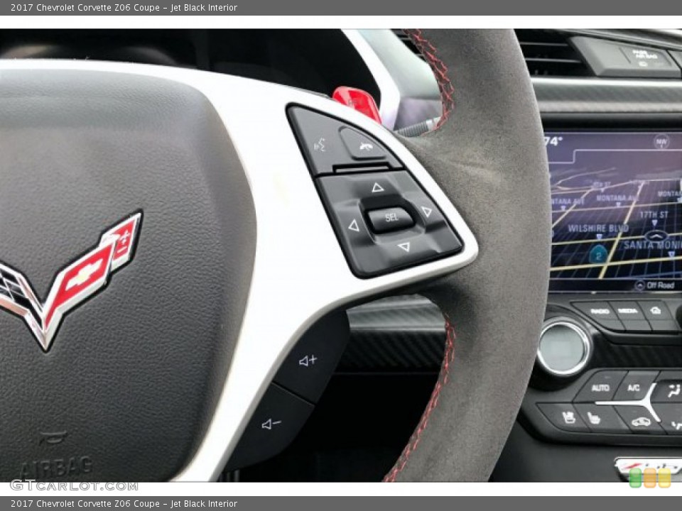 Jet Black Interior Steering Wheel for the 2017 Chevrolet Corvette Z06 Coupe #135033726
