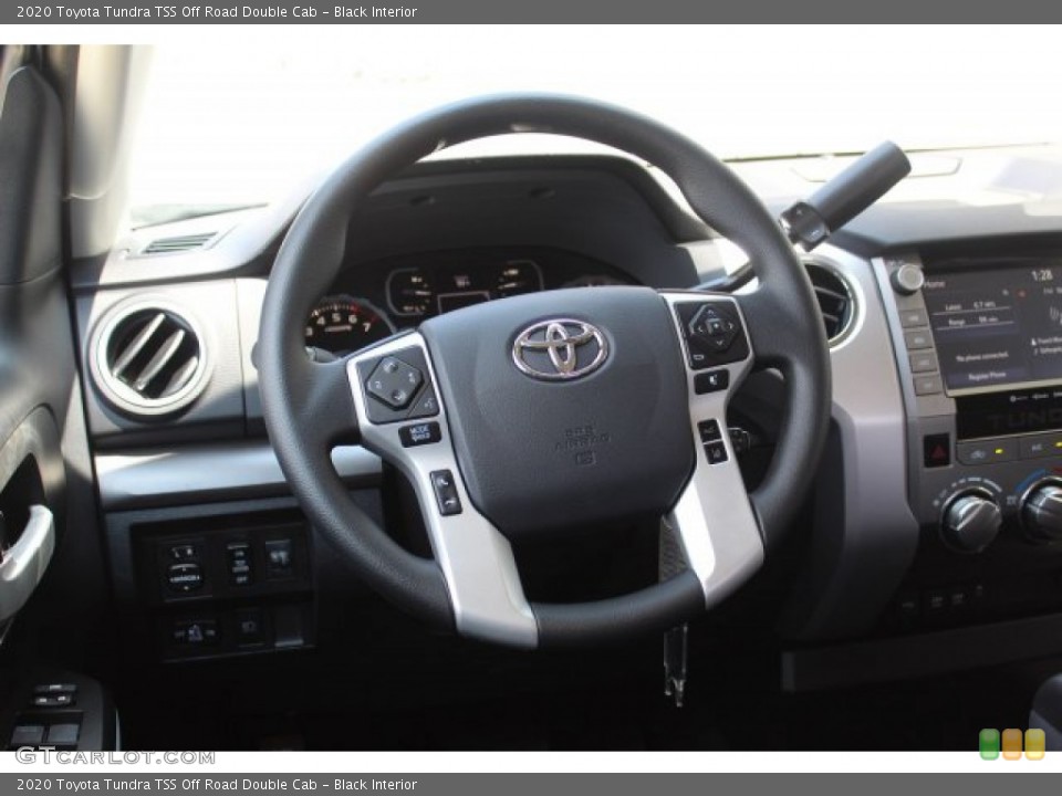 Black Interior Steering Wheel for the 2020 Toyota Tundra TSS Off Road Double Cab #135037824