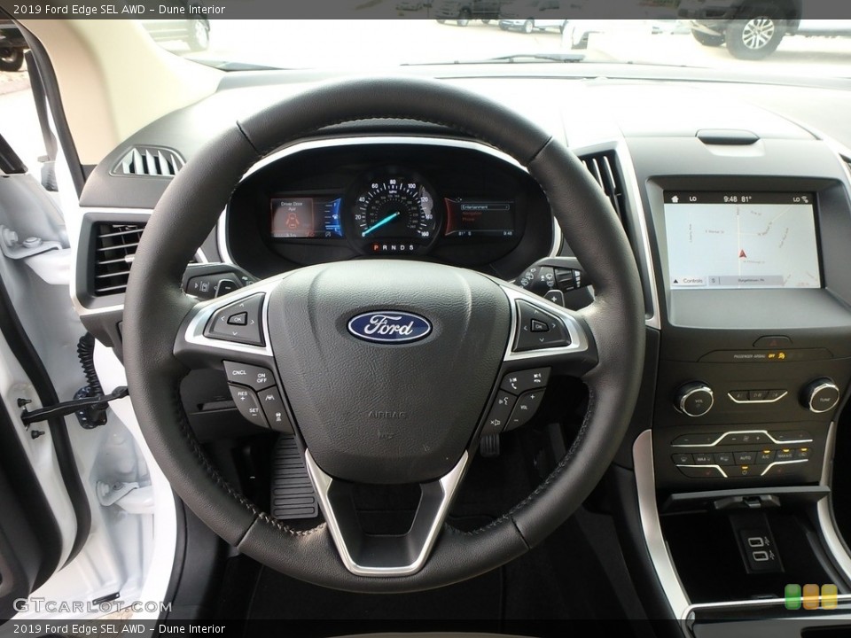Dune Interior Steering Wheel for the 2019 Ford Edge SEL AWD #135037887