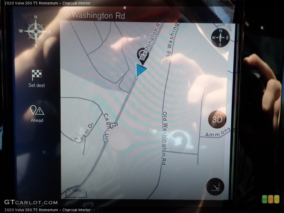 Charcoal Interior Navigation for the 2020 Volvo S60 T5 Momentum #135038439