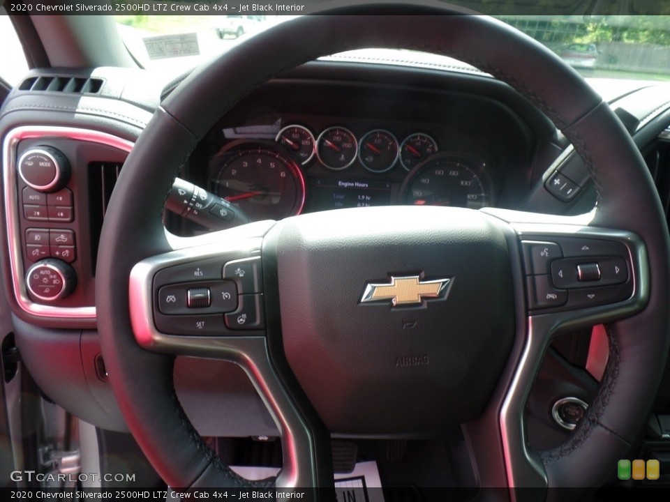 Jet Black Interior Steering Wheel for the 2020 Chevrolet Silverado 2500HD LTZ Crew Cab 4x4 #135040056