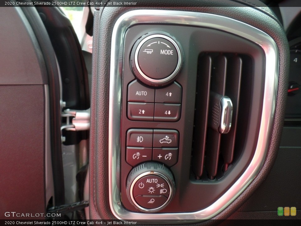 Jet Black Interior Controls for the 2020 Chevrolet Silverado 2500HD LTZ Crew Cab 4x4 #135040167