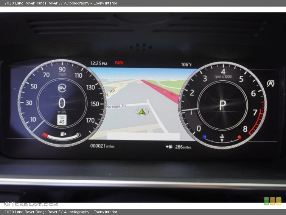 Ebony Interior Gauges for the 2020 Land Rover Range Rover SV Autobiography #135040338