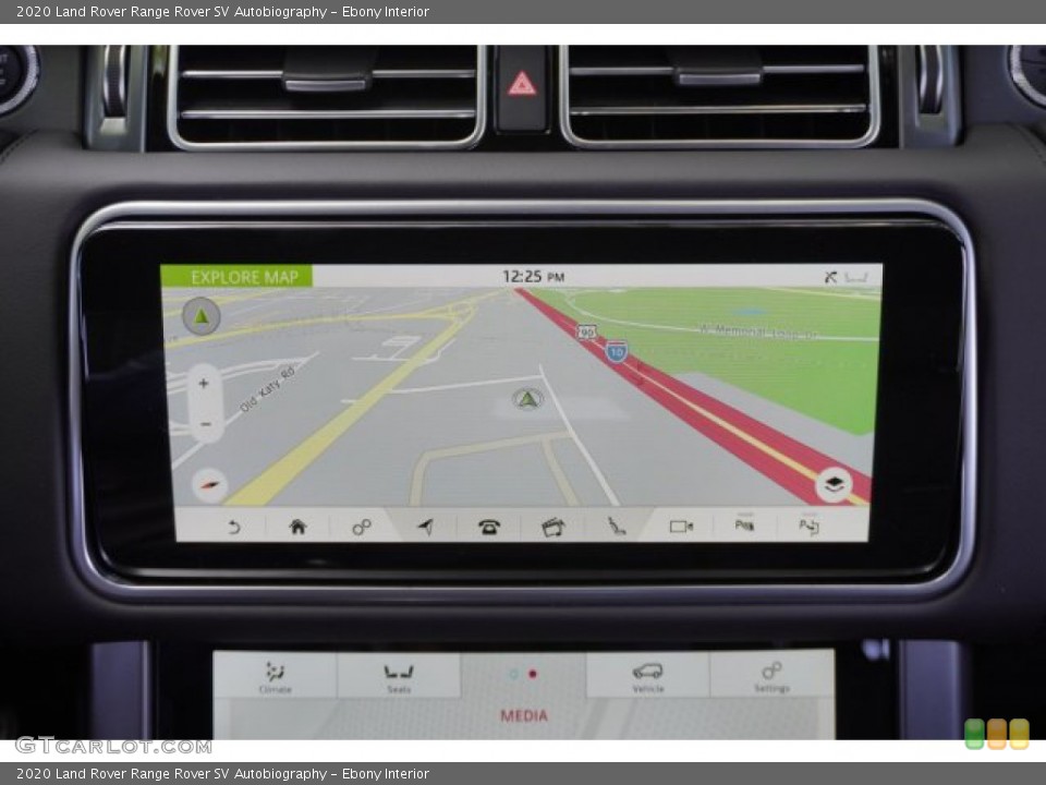 Ebony Interior Navigation for the 2020 Land Rover Range Rover SV Autobiography #135040365