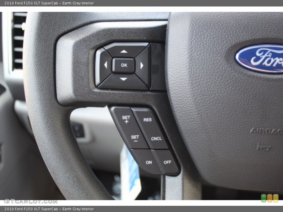 Earth Gray Interior Steering Wheel for the 2019 Ford F150 XLT SuperCab #135042693