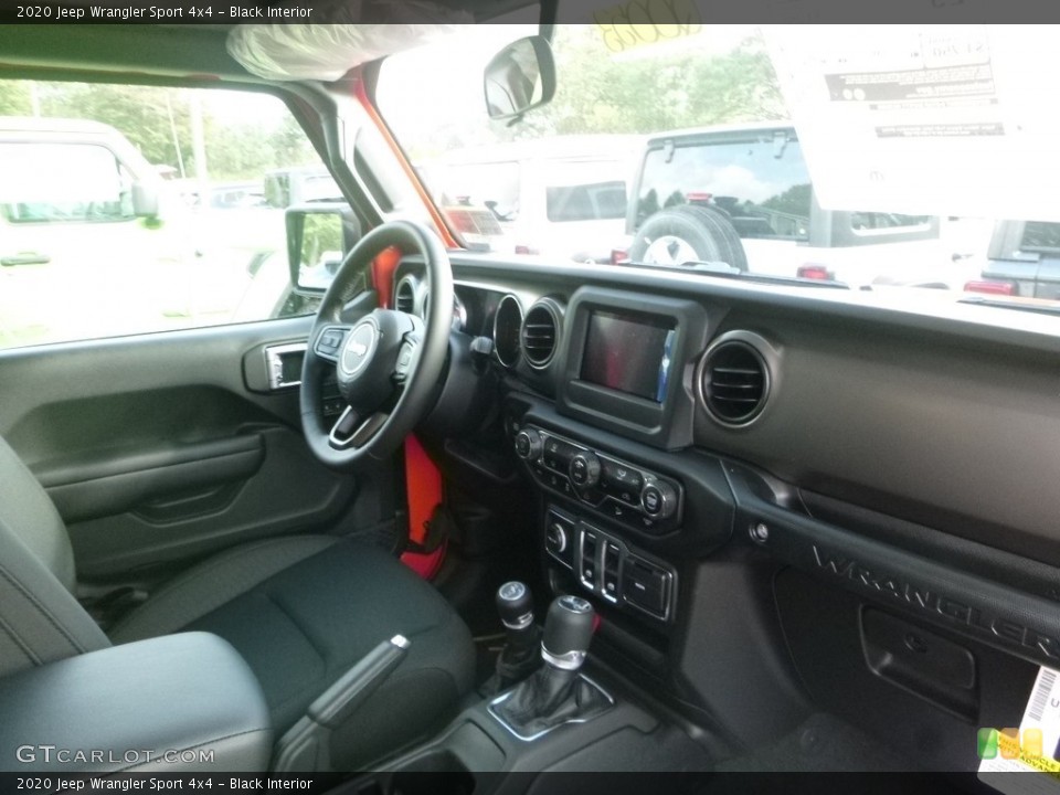 Black Interior Dashboard for the 2020 Jeep Wrangler Sport 4x4 #135046251