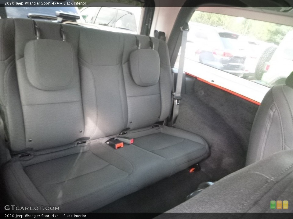 Black Interior Rear Seat for the 2020 Jeep Wrangler Sport 4x4 #135046278