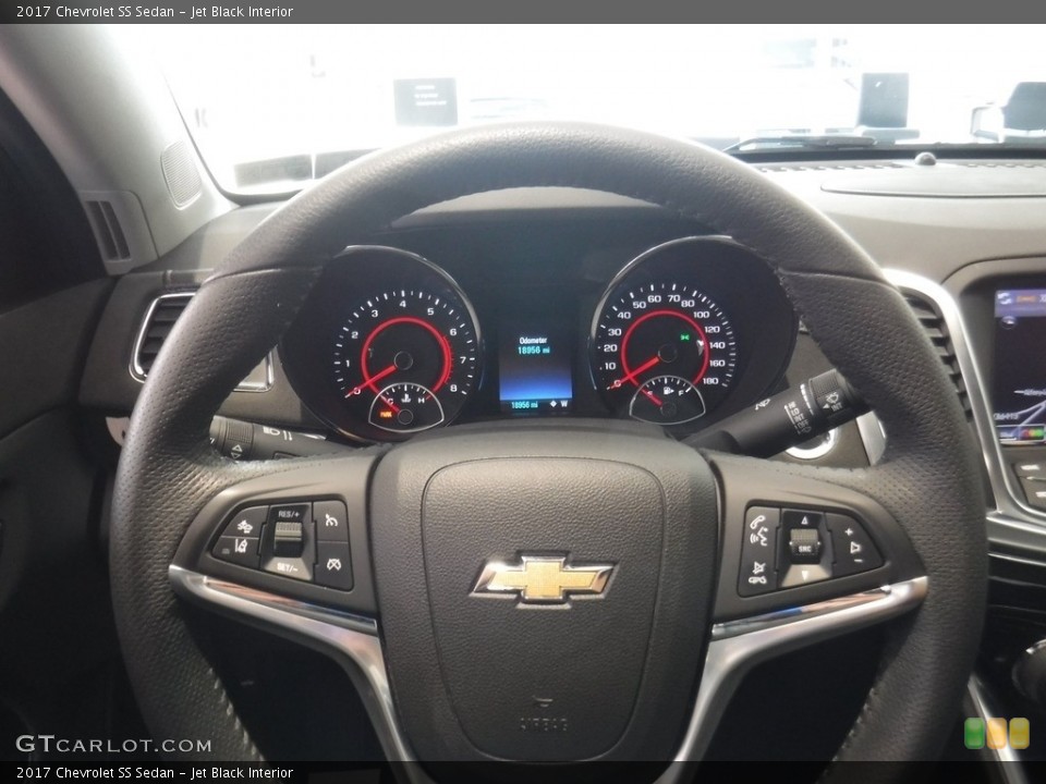 Jet Black Interior Steering Wheel for the 2017 Chevrolet SS Sedan #135046281