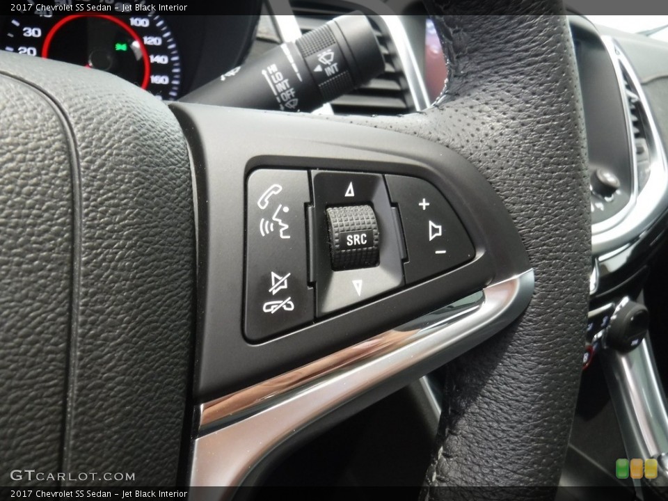 Jet Black Interior Steering Wheel for the 2017 Chevrolet SS Sedan #135046353
