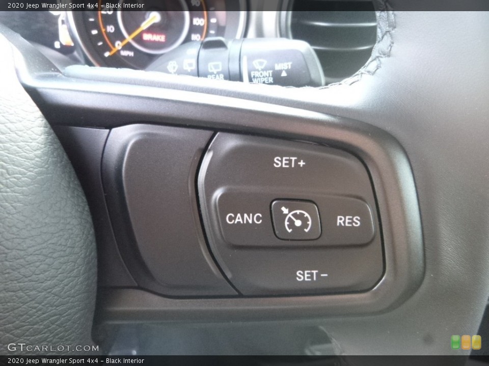 Black Interior Steering Wheel for the 2020 Jeep Wrangler Sport 4x4 #135046500