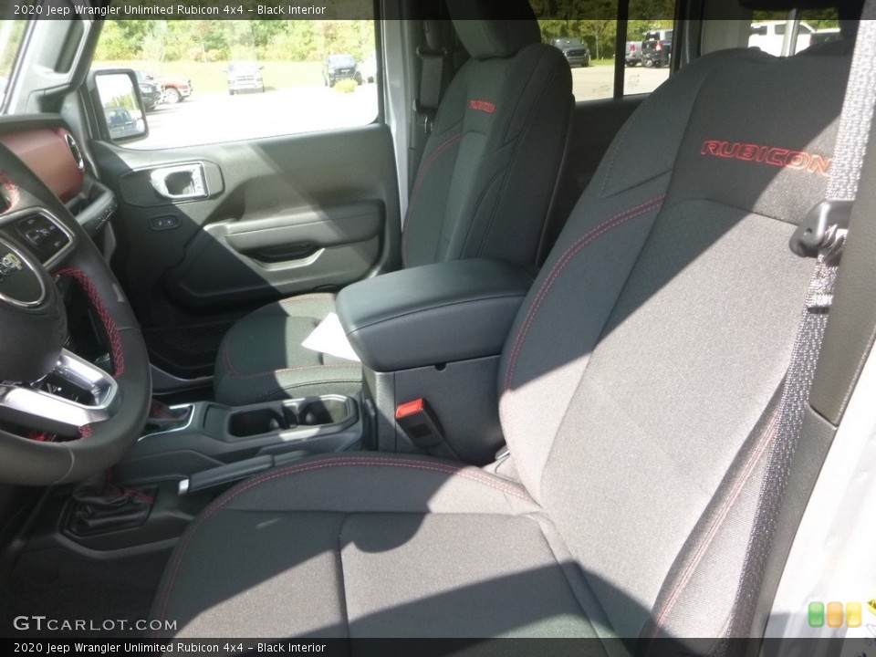 Black Interior Front Seat for the 2020 Jeep Wrangler Unlimited Rubicon 4x4 #135048180
