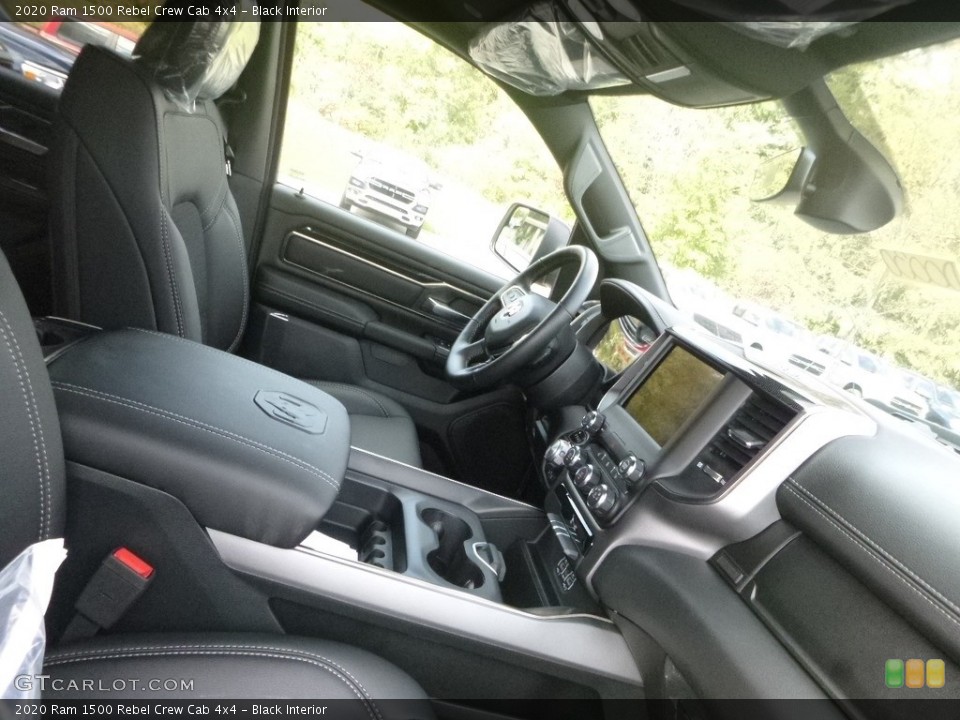 Black Interior Front Seat for the 2020 Ram 1500 Rebel Crew Cab 4x4 #135049902