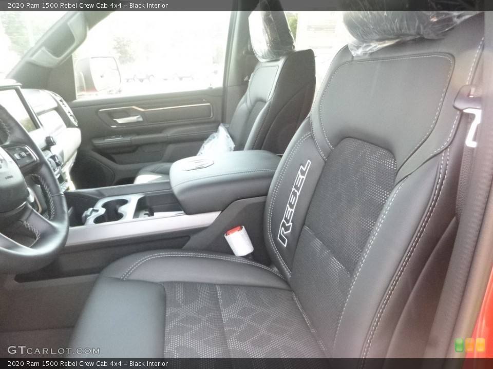 Black Interior Front Seat for the 2020 Ram 1500 Rebel Crew Cab 4x4 #135049947