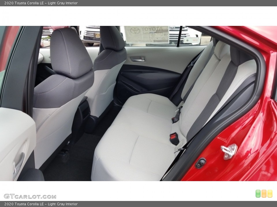Light Gray Interior Rear Seat for the 2020 Toyota Corolla LE #135052803