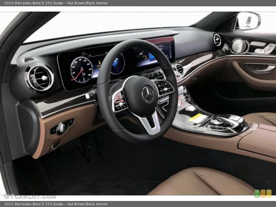 Nut Brown/Black Interior Photo for the 2020 Mercedes-Benz E 350 Sedan #135053181