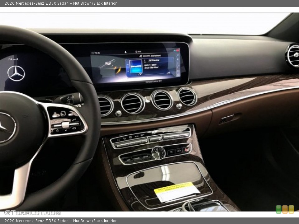 Nut Brown/Black Interior Dashboard for the 2020 Mercedes-Benz E 350 Sedan #135053235
