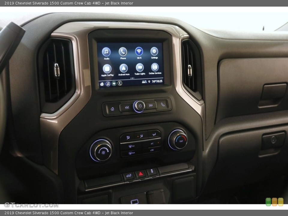 Jet Black Interior Controls for the 2019 Chevrolet Silverado 1500 Custom Crew Cab 4WD #135057333