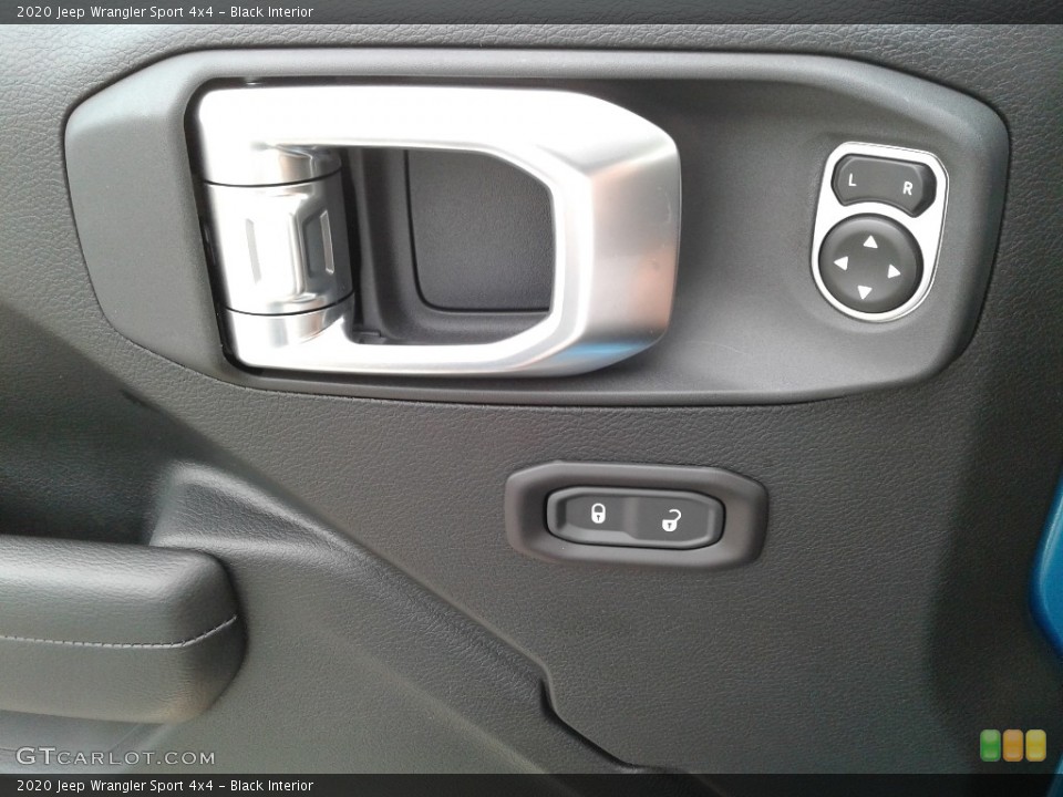 Black Interior Controls for the 2020 Jeep Wrangler Sport 4x4 #135057975