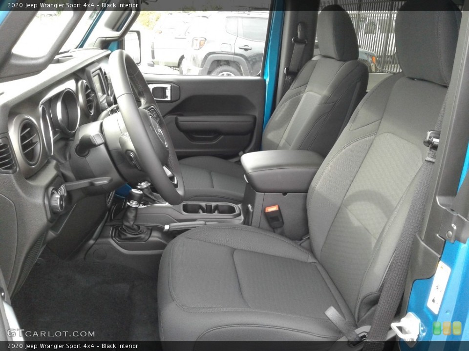Black Interior Front Seat for the 2020 Jeep Wrangler Sport 4x4 #135057993