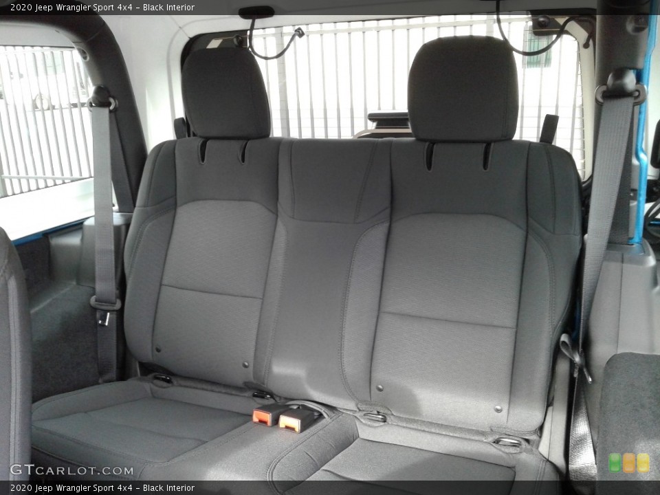 Black Interior Rear Seat for the 2020 Jeep Wrangler Sport 4x4 #135058017