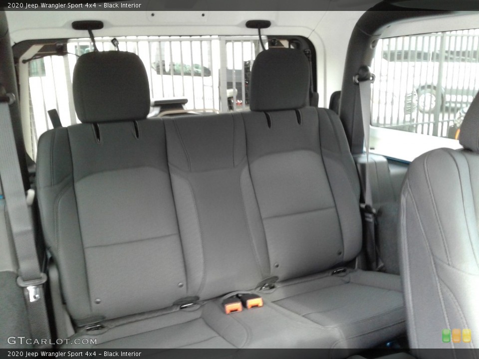 Black Interior Rear Seat for the 2020 Jeep Wrangler Sport 4x4 #135058050