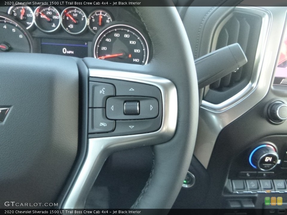 Jet Black Interior Steering Wheel for the 2020 Chevrolet Silverado 1500 LT Trail Boss Crew Cab 4x4 #135058089
