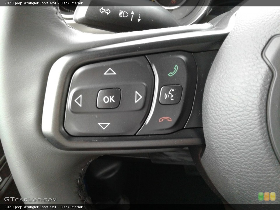 Black Interior Steering Wheel for the 2020 Jeep Wrangler Sport 4x4 #135058092