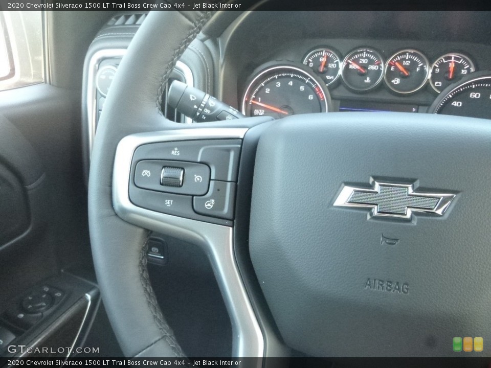 Jet Black Interior Steering Wheel for the 2020 Chevrolet Silverado 1500 LT Trail Boss Crew Cab 4x4 #135058107