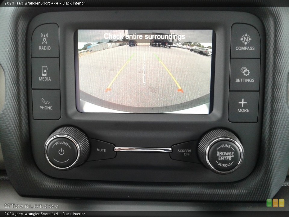 Black Interior Controls for the 2020 Jeep Wrangler Sport 4x4 #135058212