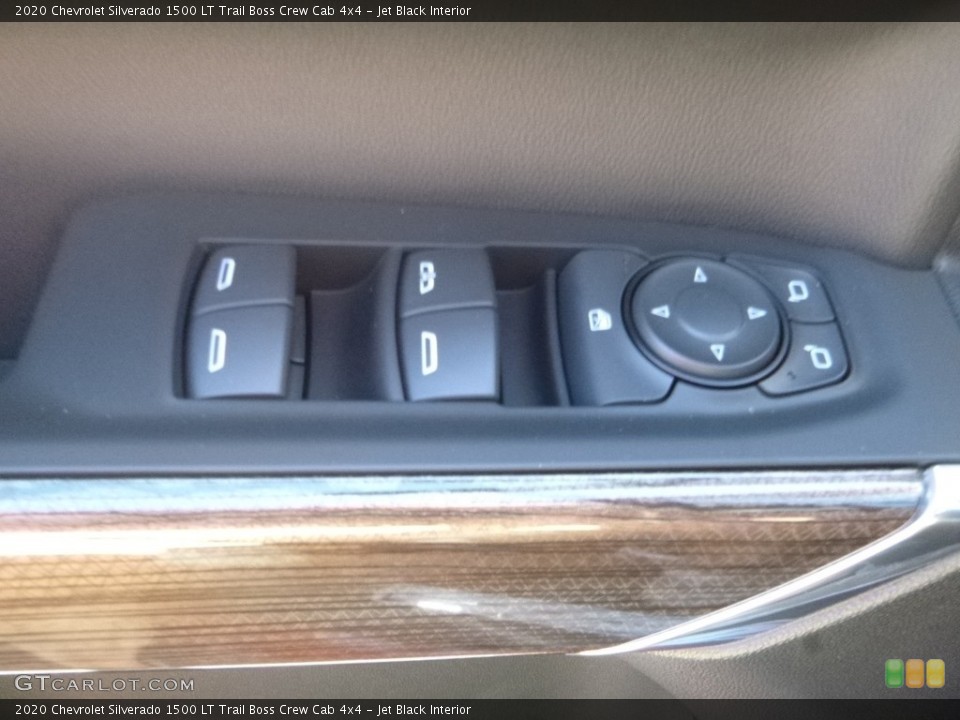 Jet Black Interior Controls for the 2020 Chevrolet Silverado 1500 LT Trail Boss Crew Cab 4x4 #135058402