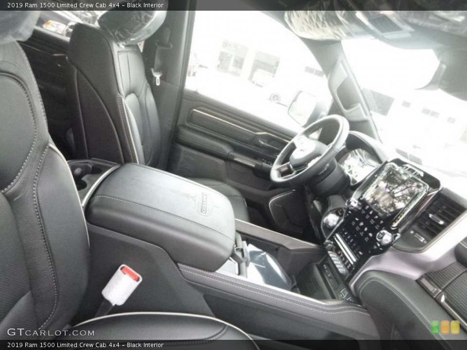 Black Interior Front Seat for the 2019 Ram 1500 Limited Crew Cab 4x4 #135058944