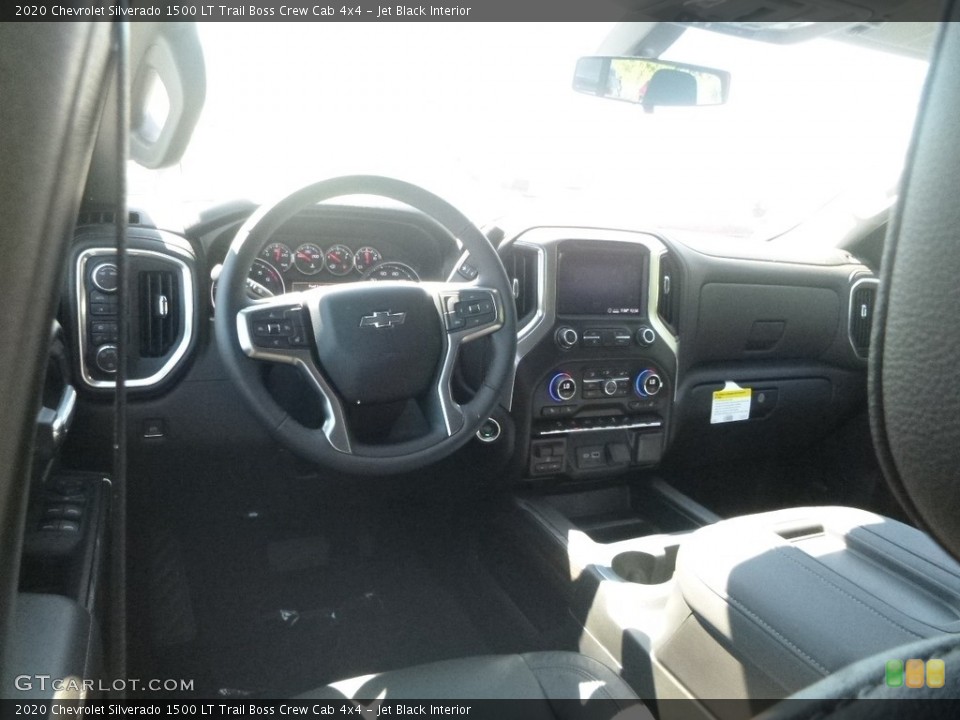 Jet Black Interior Photo for the 2020 Chevrolet Silverado 1500 LT Trail Boss Crew Cab 4x4 #135059172