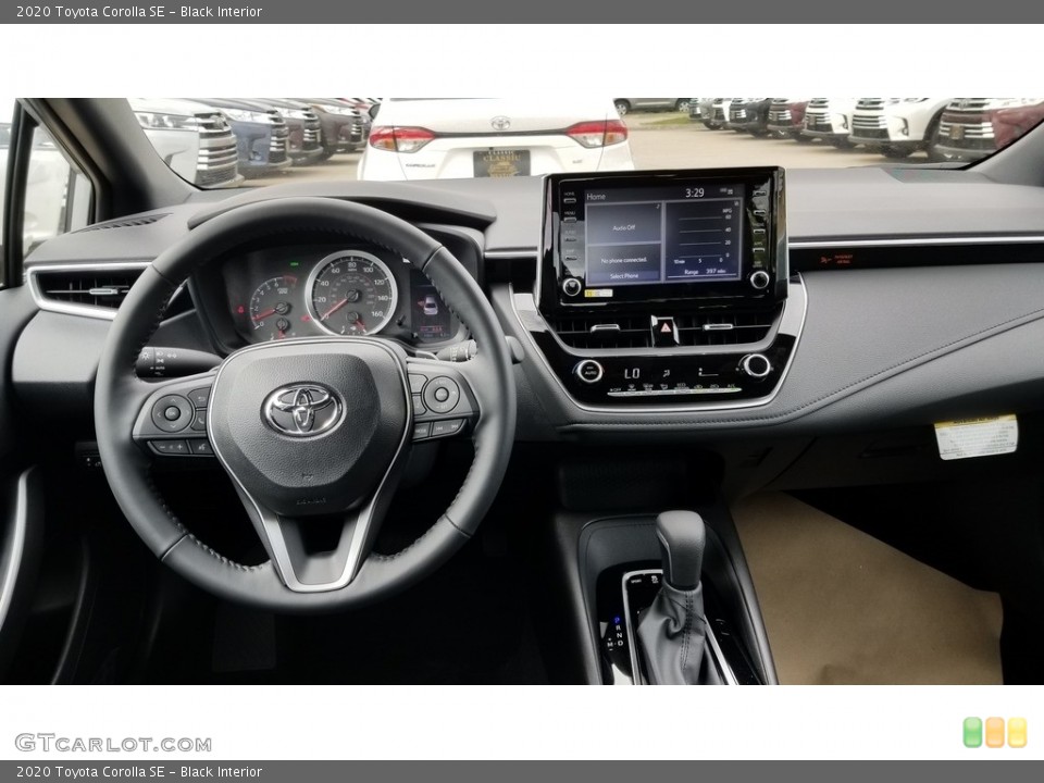 Black Interior Dashboard for the 2020 Toyota Corolla SE #135061158
