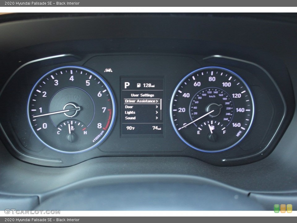 Black Interior Gauges for the 2020 Hyundai Palisade SE #135067254