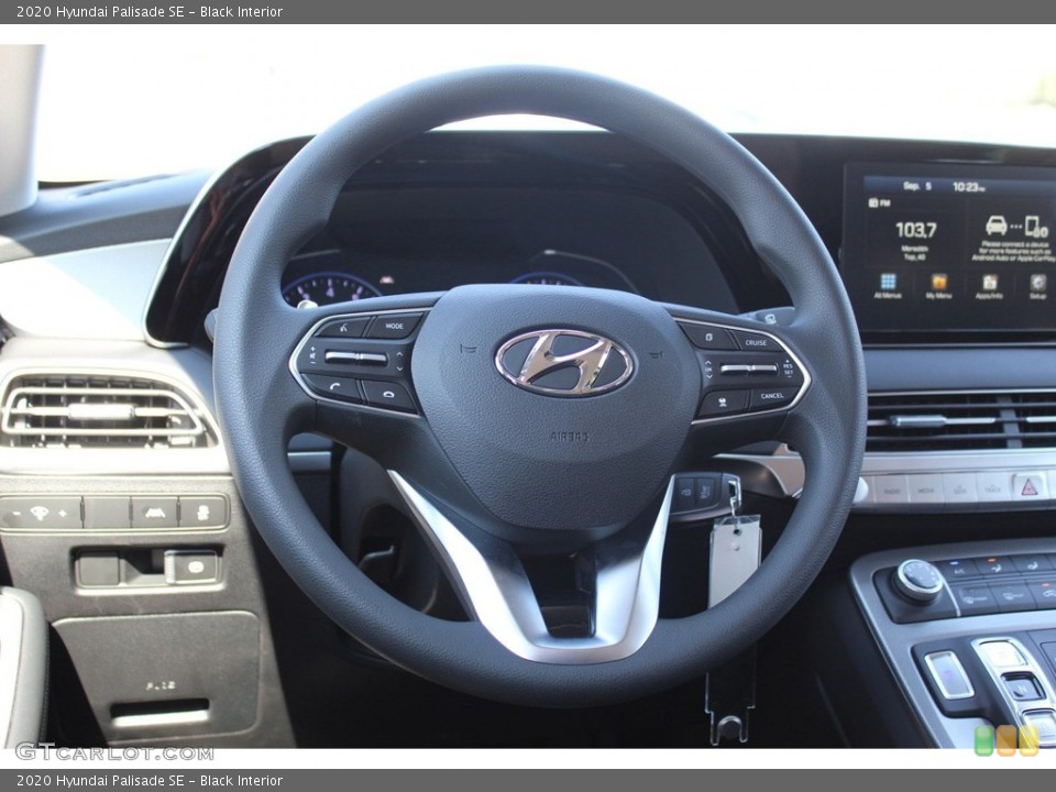 Black Interior Steering Wheel for the 2020 Hyundai Palisade SE #135067365