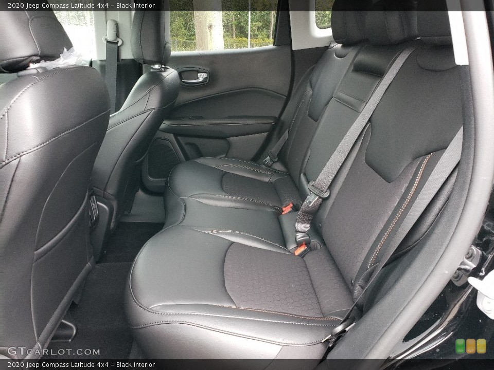 Black Interior Rear Seat for the 2020 Jeep Compass Latitude 4x4 #135073606