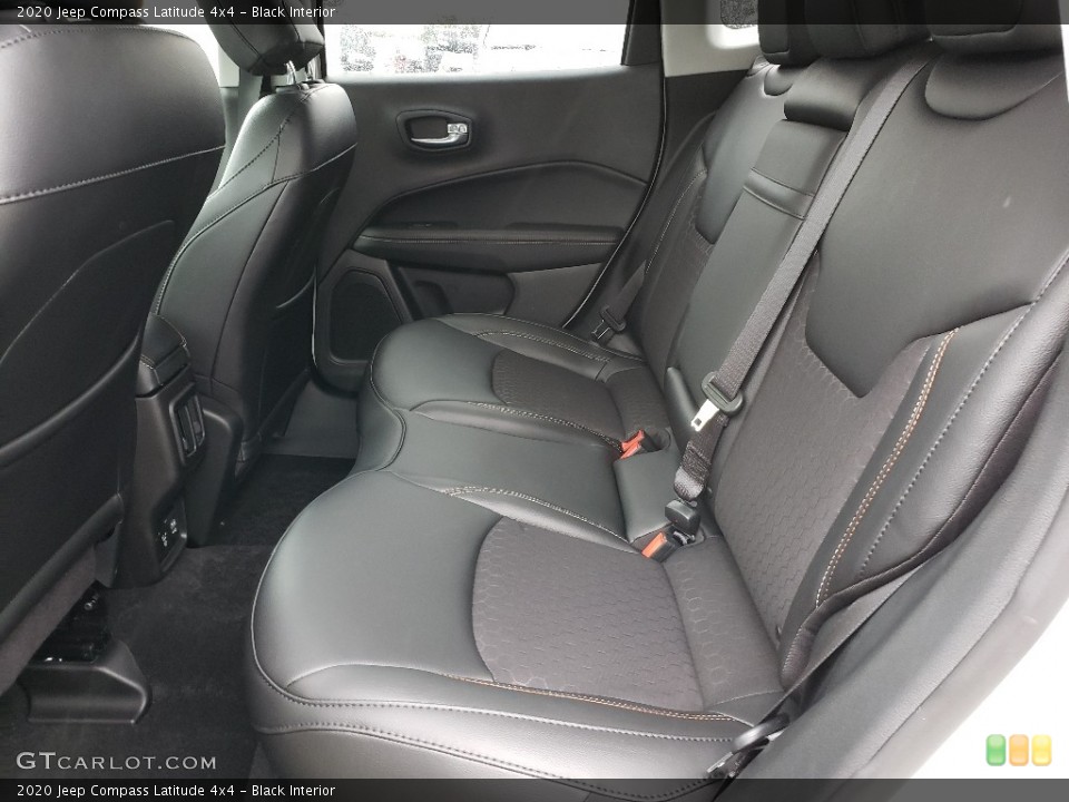 Black Interior Rear Seat for the 2020 Jeep Compass Latitude 4x4 #135075976