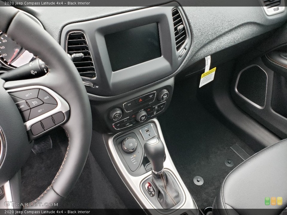Black Interior Dashboard for the 2020 Jeep Compass Latitude 4x4 #135076081