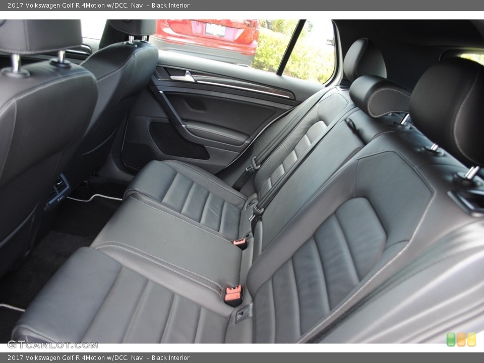 Black Interior Rear Seat for the 2017 Volkswagen Golf R 4Motion w/DCC. Nav. #135077002