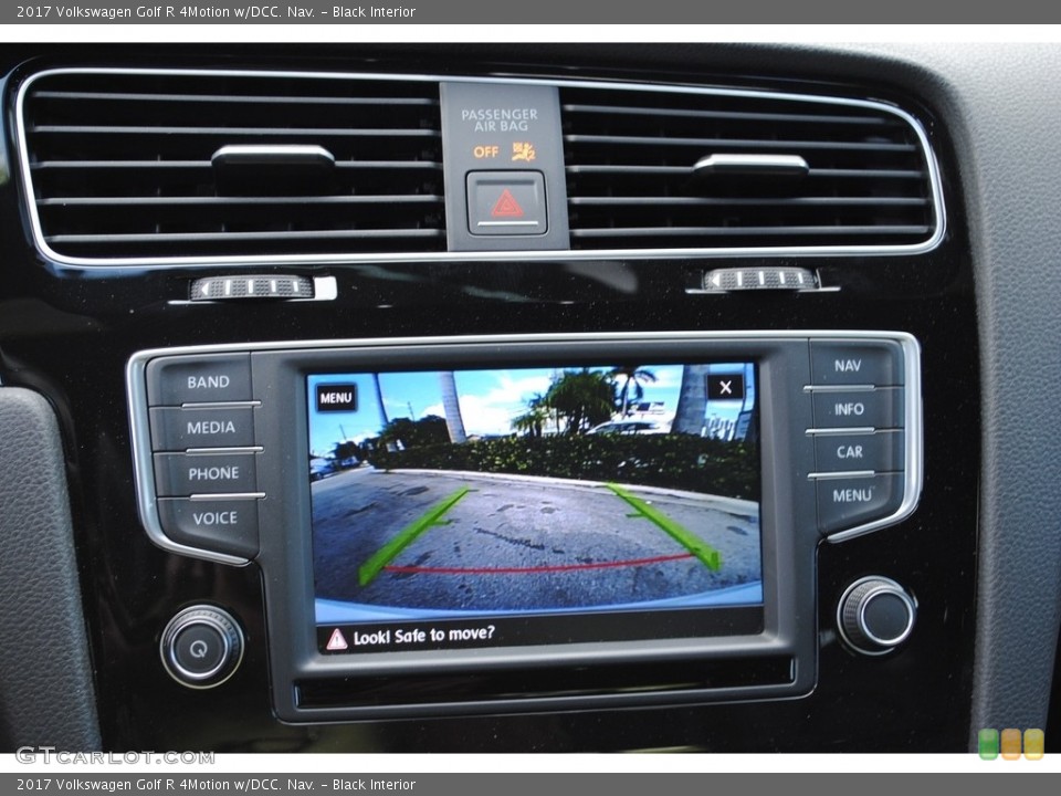 Black Interior Controls for the 2017 Volkswagen Golf R 4Motion w/DCC. Nav. #135077095