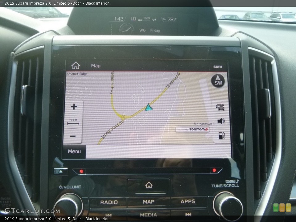 Black Interior Navigation for the 2019 Subaru Impreza 2.0i Limited 5-Door #135078688